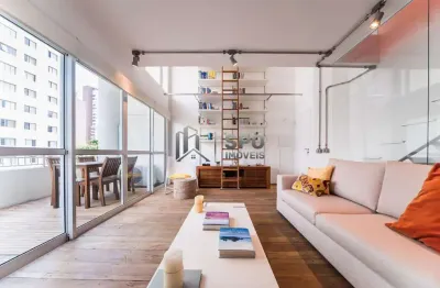 Apartamento duplex com 1 dormitório, 74 m² - venda por r$ 1.850.000