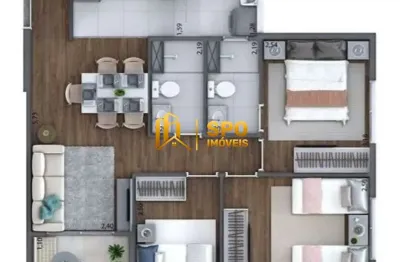 Apartamento à venda, 58 m² por r$ 510.000,00 - jardim marajoara - são paulo/sp