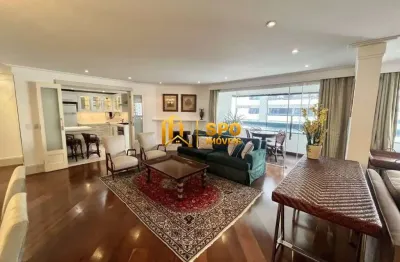 Apartamento para locação, mobiliado em moema pássaros com 147 m2!