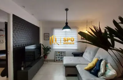 Cond portal do brooklin, apto de 56 metros com 2 quartos e 2 vagas no jardim marajoara