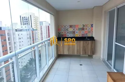Apartamento semi-mobiliado para locação, 54 metros, 1 quarto, 1 vaga, lazer