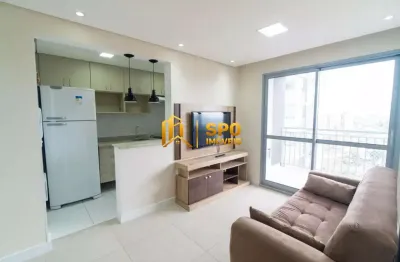 Apartamento mobiliado para locação na vila mascote, 2 quartos, 50 metros, vaga e lazer