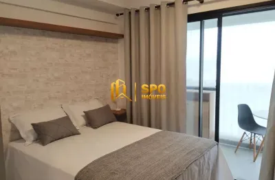 Studio novo para alugar com 23 metros, 1 quarto , sem vaga- alto da boa vista- são paulo.