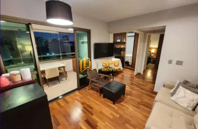 Apartamento para Locação ou venda no Brooklin, 64 Metros, 2 Quartos, Suíte, Vaga e Varanda