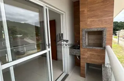 Apartamento no centro de antônio carlos - 2 dormitórios - sacada com churrasqueira