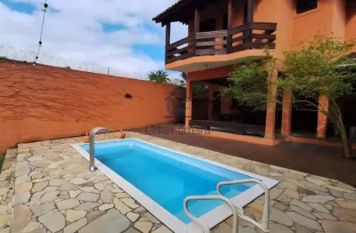 Excelente sobrado 4 dormitórios com piscina - massaguaçú- caraguatatuba/sp