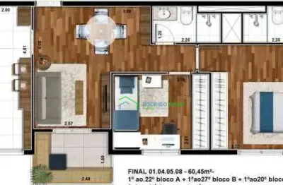 Apartamento 2 dormitórios, 1 suíte e varanda gourmet à 400m do parque municipal de barueri e 7 minutos de alphaville - venda e locação.