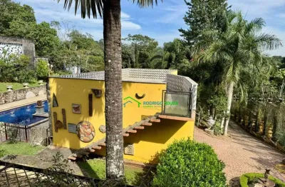 Casa com 7 dormitórios para alugar, 900 m² por r$ 18.000,00/mês - vila real moinho velho - embu das artes/sp