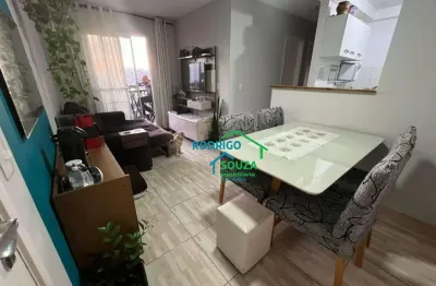 Apartamento com 2 dormitórios c/ varanda  à venda, 48 m² por r$ 260.000 - flex 4 - parque jandaia - carapicuíba/sp