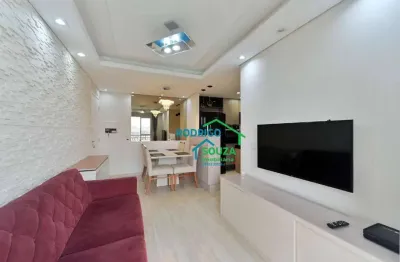Apartamento com 2 dormitórios para alugar, 48 m² por r$ 3.100,20/mês - parque jandaia - carapicuíba/sp