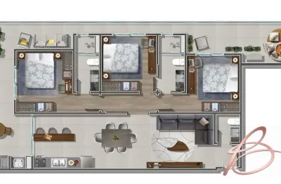 Apartamento pré lançamento no fazenda de 3 suítes tabela zero