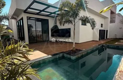 Sobrado belíssimo com 4 suítes plenas localizado no condomínio residencial alpha