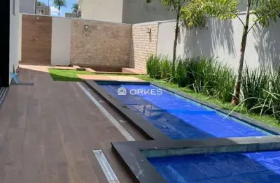 Sobrado belíssimo de 4 suítes plenas localizado no condomínio residencial alphav