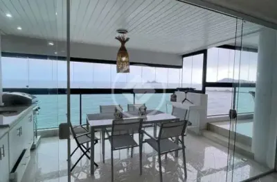 Apartamento para venda ou locação anual com vista total para o mar na praia da pitangueiras, guarujá-sp codigo: 102645
