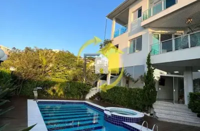 Sobrado arujá - condomínio fechado - 490 m² - 5 suítes c/ closet - piscina, ofuro, churrasqueira