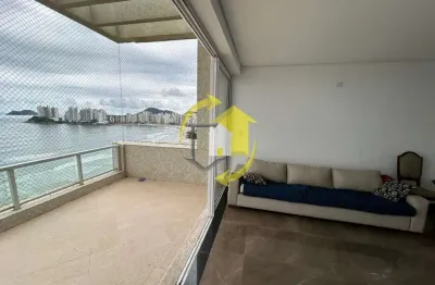 Cobertura 190 m² - pitangueiras guarujá - 3 suítes - vista incrível para o mar em todo apto
