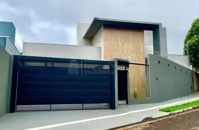 Casa com 3 suítes à venda, agua limpa park, campo grande - ms