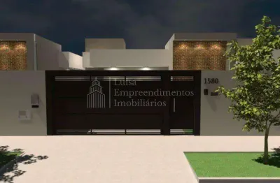 Casa com 3 dormitórios à venda, jardim leblon, campo grande - ms