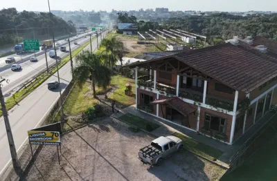 Casa escritório e showroom 700m2, barracão 1.187,50m2. terreno com 6.271,11 m2, em são josé dos pinhais (contorno sul).