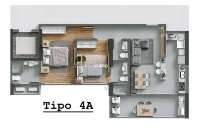 Apartamento no edifício torres da brava - sirena com 2 suítes - praia brava- ita