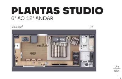 Edifício pass connect - centro - itajaí com 1 dormitório e 1 vaga