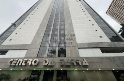 Sala comercial espaçosa na barra da tijuca no condomínio do edifício centro da barra