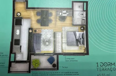 Apartamento com 1 quarto à venda na rua azarias de melo, 604, taquaral, campinas, 45 m2 por r$ 540.000