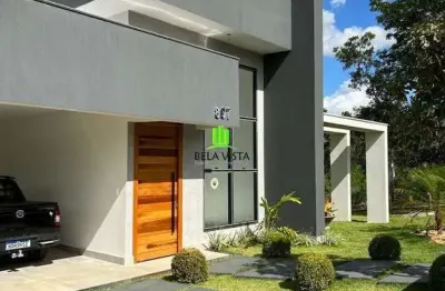 Casa em condomínio fechado com 3 quartos à venda na r estrela dalva, 867, condomínio estância da mata, jaboticatubas por r$ 890.000