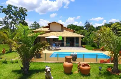 Casa em condomínio fechado com 3 quartos à venda na lamartinio babo, 146, condomínio vale do luar, jaboticatubas por r$ 1.300.000