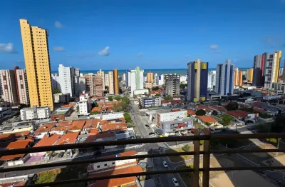 Excelente apt° em manaíra, andar alto com vista mar, vista livre com uma praça na frente