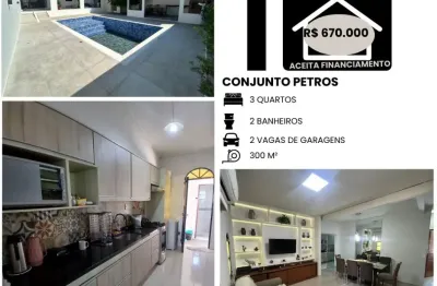 Casa com 3 quartos à venda na Rua Alaíde Alves da Rocha, 423, Aleixo, Manaus