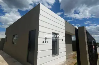 Casa com 2 dormitórios à venda, 70 m² por r$ 380.000 - alto cascavel - guarapuava/pr