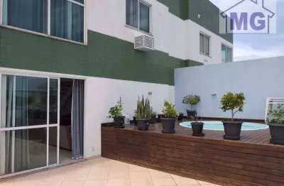 Cobertura com 4 dormitórios à venda, 216 m² - imbetiba - macaé/rj