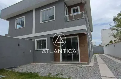 Atlântica imóveis tem excelente casas exclusivas à venda na enseada das gaivotas - rio das ostras/rj a partir de r$ 300.000,00