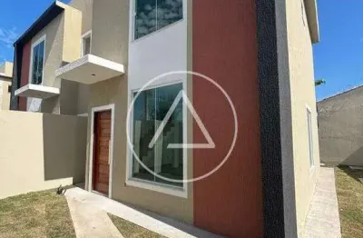 Atlântica imóveis tem excelente casa à venda, por r$ 430.000,00 - rio das ostras