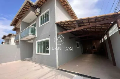 Atlântica imóveis tem excelente casa à venda, por r$ 489.000,00 - rio das ostras/ rj