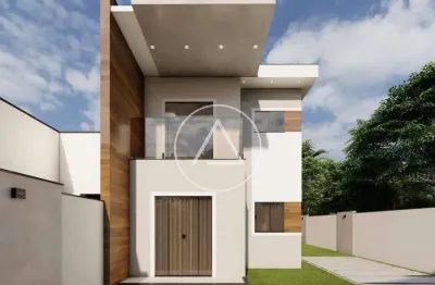 Atlântica imóveis tem excelente casa duplex à venda, por r$ 430.000,00