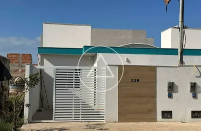 Atlântica imóveis tem excelente casa nova linear 2 quartos atlântico norte para venda por r$240.000,00