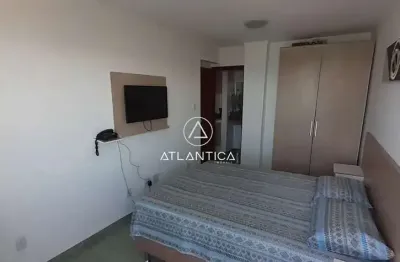 Atlântica imóveis tem excelente flat mobiliado com vista para o mar para aluguel - pacote r$2.200,00