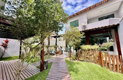 Atlântica imóveis tem excelente casa linear de alto padrão à venda rio das ostras/rj 3 quartos suíte master com hidromassagem área gourmet