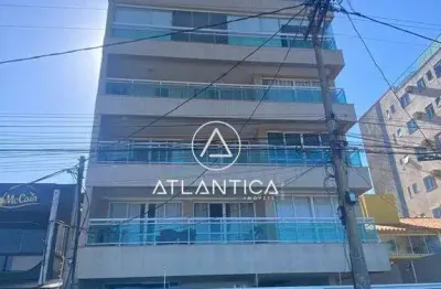 Atlântica imóveis tem excelente apartamento frente mar para locação nos cavaleiros, macaé/rj por r$ 4.500,00.