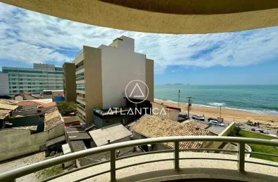 Atlântica imóveis tem excelente apartamento mobiliado à venda com vista mar nos cavaleiros, macaé/rj por 430.000,00.