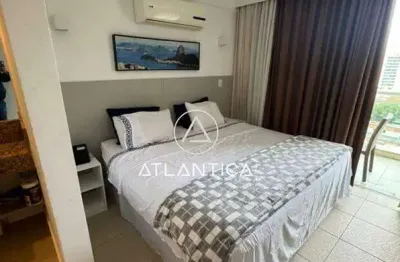 Atlântica imóveis tem excelente flat mobiliado à venda no ramada - imbetiba, macaé/rj.