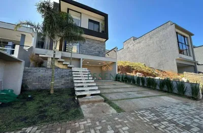 Sobrado de alto padrão à venda de 240m² no condomínio mosaico essence - cezar de souza em mogi das cruzes/sp: 03 suítes