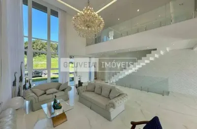 Casa triplex com 4 dormitórios, 4 suítes, 583 m², à venda por r$ 6.195.000 - alphaville graciosa, pinhais (pr)