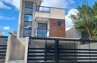 Sobrado com 3 dormitórios, 2 suítes, 141m² a venda por r$1.050.000 - capão raso, curitiba (pr)