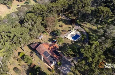 Chácara com 4 dormitórios à venda, 45 m² por r$ 3.495.000 - campo do meio - campo largo/pr