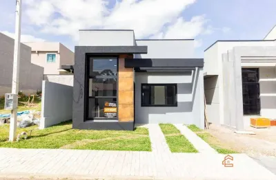 Casa com 3 dormitórios à venda, 58 m² por r$ 389.000 - vila glória - campo largo/pr