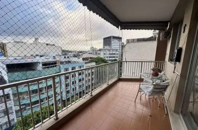 Apartamento a venda rua morais e silva (tijuca) varanda, 3 quartos, 1 suite prédio com infraestrutura completa, 2 vagas de garagem.