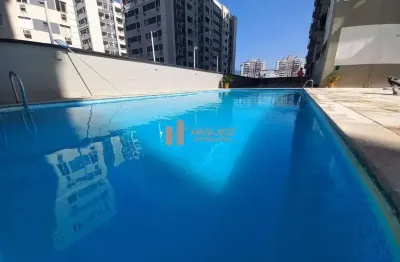 Apartamento a venda, varanda, sala em 2 ambientes, 2 quartos sendo 1 suíte,banheiro social, dependência, 1 vaga de garagem - rua aristides lobo